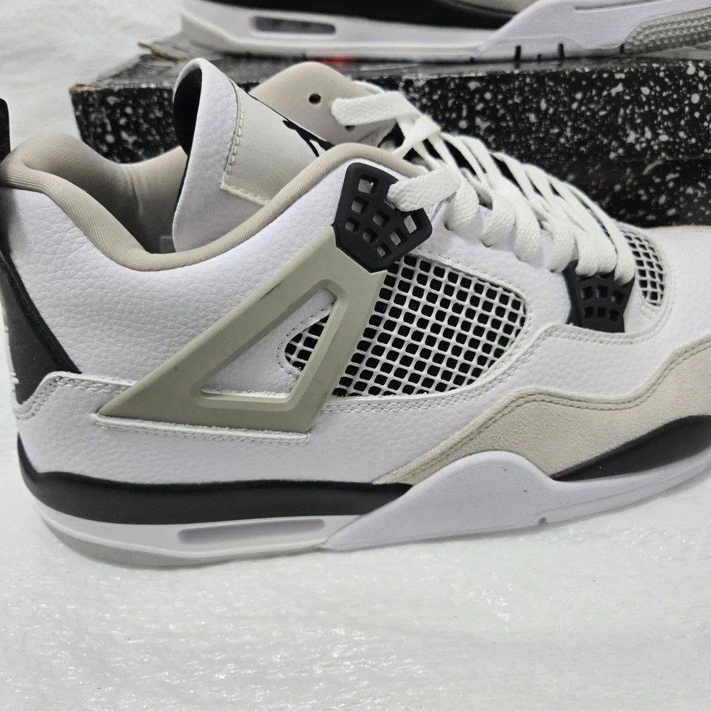 Air Jordan 4 Retro Military Black White Grey DH6927-111 Mens Size 11